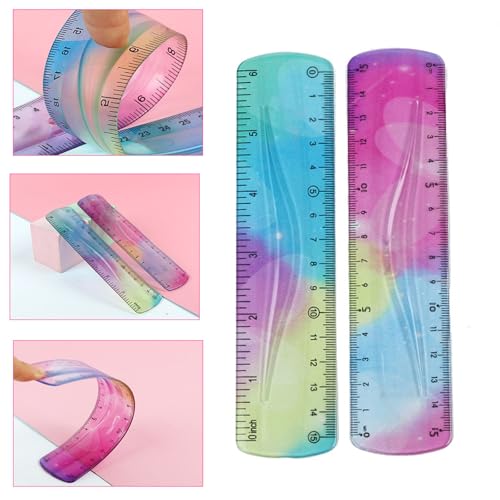 Regla flexible blanda y resistente para estudiantes y diseñadores miniatura 2