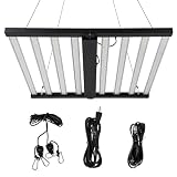 600w 8-Bar LED Grow Light, 4x4Ft Coverage, Full Spectrum Dimmable Bar Style, Foldable Design, Smart App Control, 120V Commercial Plant Light for Commercial & Vertical Farming Growing Lamps