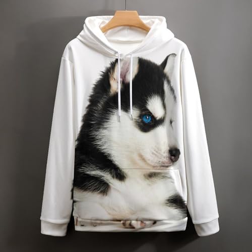 Sweat À Capuche Husky Pull Réconfortant pour Soirées Cocooning S