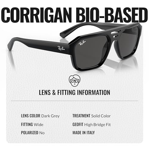 Ray-Ban RB4397 CORRIGAN BIO-BASED Square-Round Shaped Sunglasses for Men & Women with Official RAYBAN Eyewear Kit4