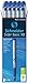Schneider Slider Basic XB (Extra Broad) Ballpoint Pen, 1.4 mm, Transparent Barrel, Blue Ink, Box of 10 Pens (151203)