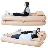 エアーベッド 電動 シングル２個セット ダブル にも 重ねてソファにも 収納バッグ＆枕付き