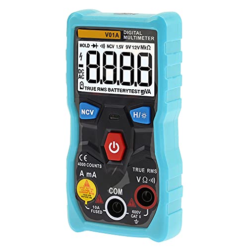 Digital Multimeter, V01A Digital Multimeter Tester With Backlit Liquid Crystal Display For