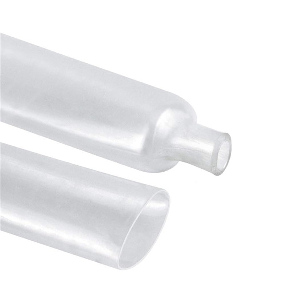 Guaina termorestringente impermeabile, Tubo termorestringente Poliolefina 2:1 Trasparente Diametro 0,6-50 mm Lunghezza 1-10 m(45MM*5METERS)