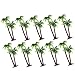 BRIGHTFUFU 20pcs Fish Tank Faux Plants Artificial Coconut Tree Coconut Tree Model Tree Building Model Mini Scene