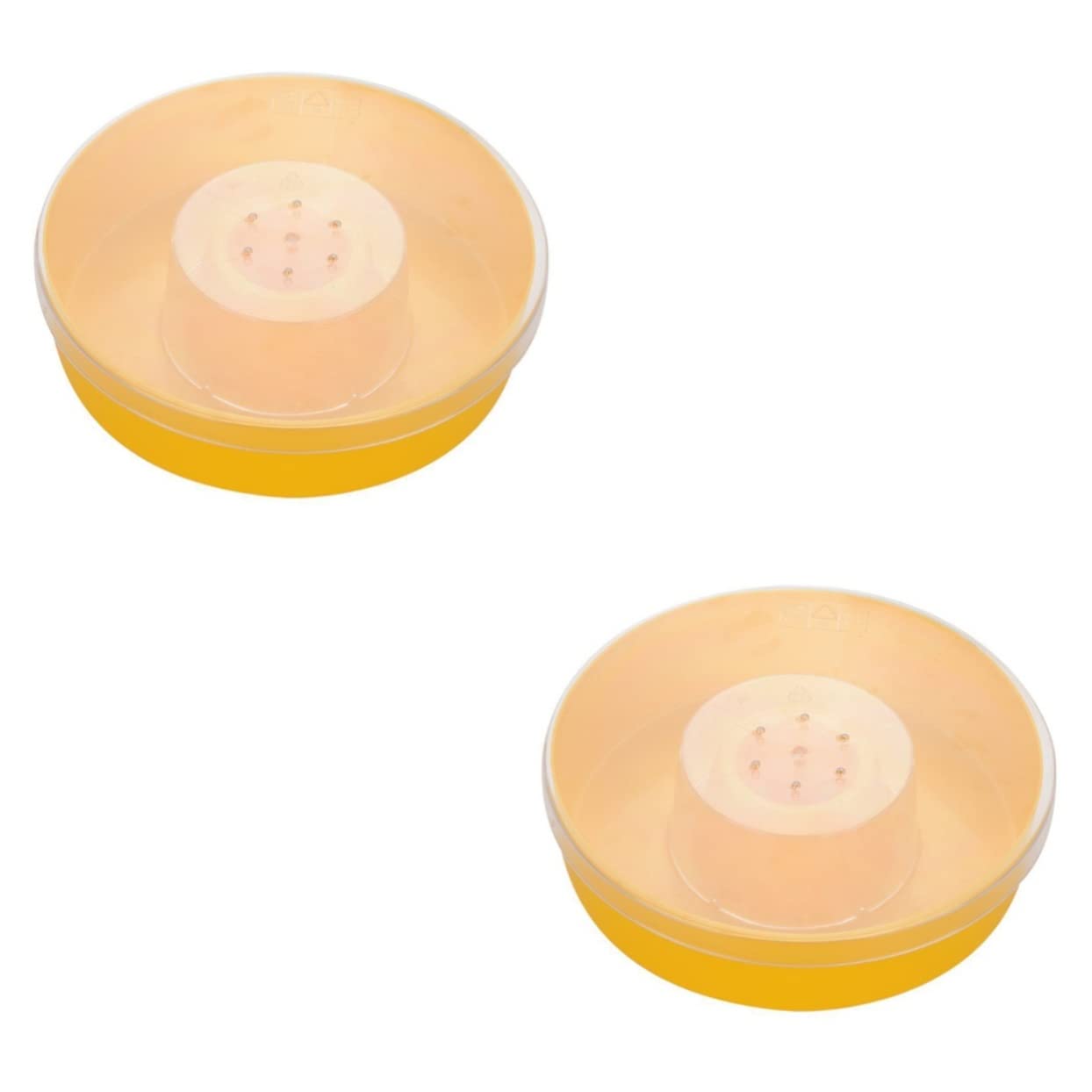 POPETPOP Bee Hive Top Feeder 2pcs Round Feeder Beekeeping Bowl Water for Bees Water Feeder Water Bowl Honeycomb Beekeeping Tool Fast Food Beekeeping Tools Yellow Internal Hive Feeder