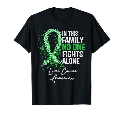 in This Family No One Fights Alone Liver Cancer Awareness T-Shirt