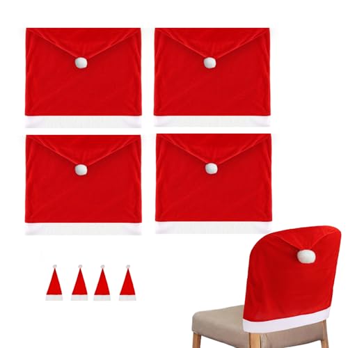 4X Weihnachten Set Stretch Stuhlhussen für Esszimmerstühle | stuhl...