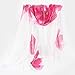Produktbild TXGLGWA Schal für Frauen Print Chiffon Lotus Weiblicher Seidenschal Wilder Sonnenschutz Schal Strandtuchschals für Damen   Weiß
