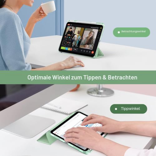 MoKo für iPad (A16) 11. Generation Hülle 11 Zoll 2025 mit Stifthalter – Ansicht 4