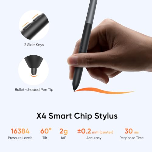 Image of XPPen Artist 12 3rd 11.9 inch Drawing Tablet with Screen - 16384 Pressure X4 Chip Stylus, 99% sRGB Pro Gamut with OSD, Full-Laminated Anti-Fingerprint Etched Glass, for Android PC Professional Art