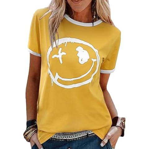 heekpek Women's Graphic Printed Casual T-Shirt Cover