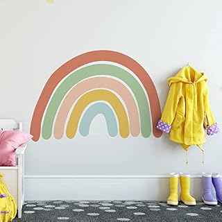 funlife 72Pcs DIY Small Rainbow Wall Stickers, Peel and Stick Colorful Wall Decal for Window Play Room Decoration, Kids Baby Nursery Decor