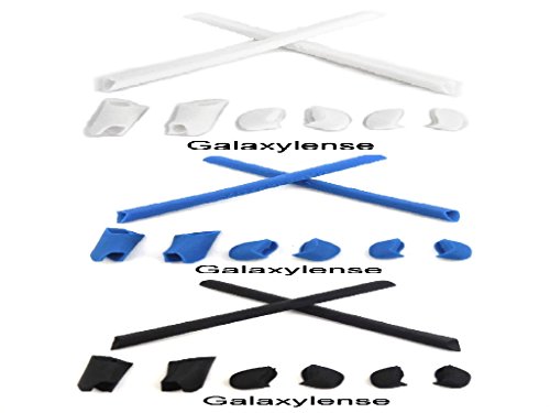 Galaxy Nose Pads & Earsocks Rubber Kits For Oakley Half Jacket/Half Jacket XLJ Black/Blue/White2