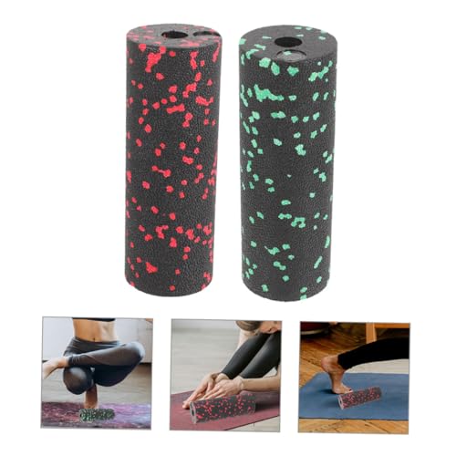 Rodillo de espuma para yoga y masaje profundo de tejidos, 2 unidades, equipo de entrenamiento fitness, rodillo EPP para masaje muscular, portátil y compacto miniatura 5