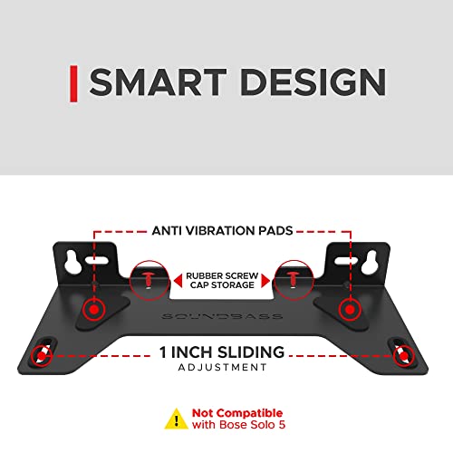 Tv Speaker Wall Mount Kit Compatible With Bose Tv Speaker Complete With All Mounting Hardware, Designed In The Uk By Soundbass #TOP2