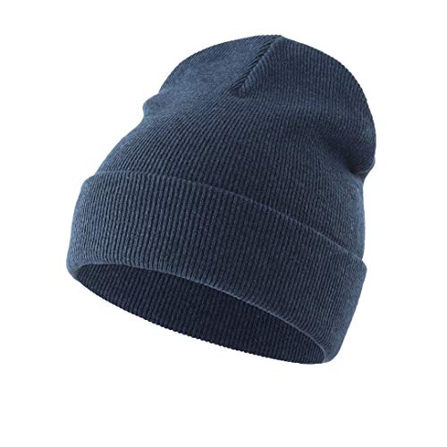 Home Prefer Baby Toddler Boys Winter Hat Cotton Cuff Beanie Warm Skull Cap Knit Beanie Navy Blue Small #TOP15