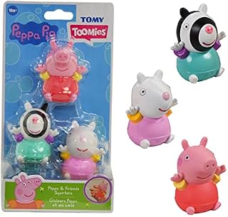 Toomies TOMY Peppas House Bath Playset Peppa Pig Toy Window Sprinklers and Washing Machine - Working Shower and Tub Kids Aged 18 Months and Above, Multicolor