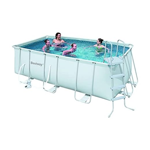 Piscina Power Steel Frama Exterior Tierra Rectangular 412 X 201 X 122 Cm