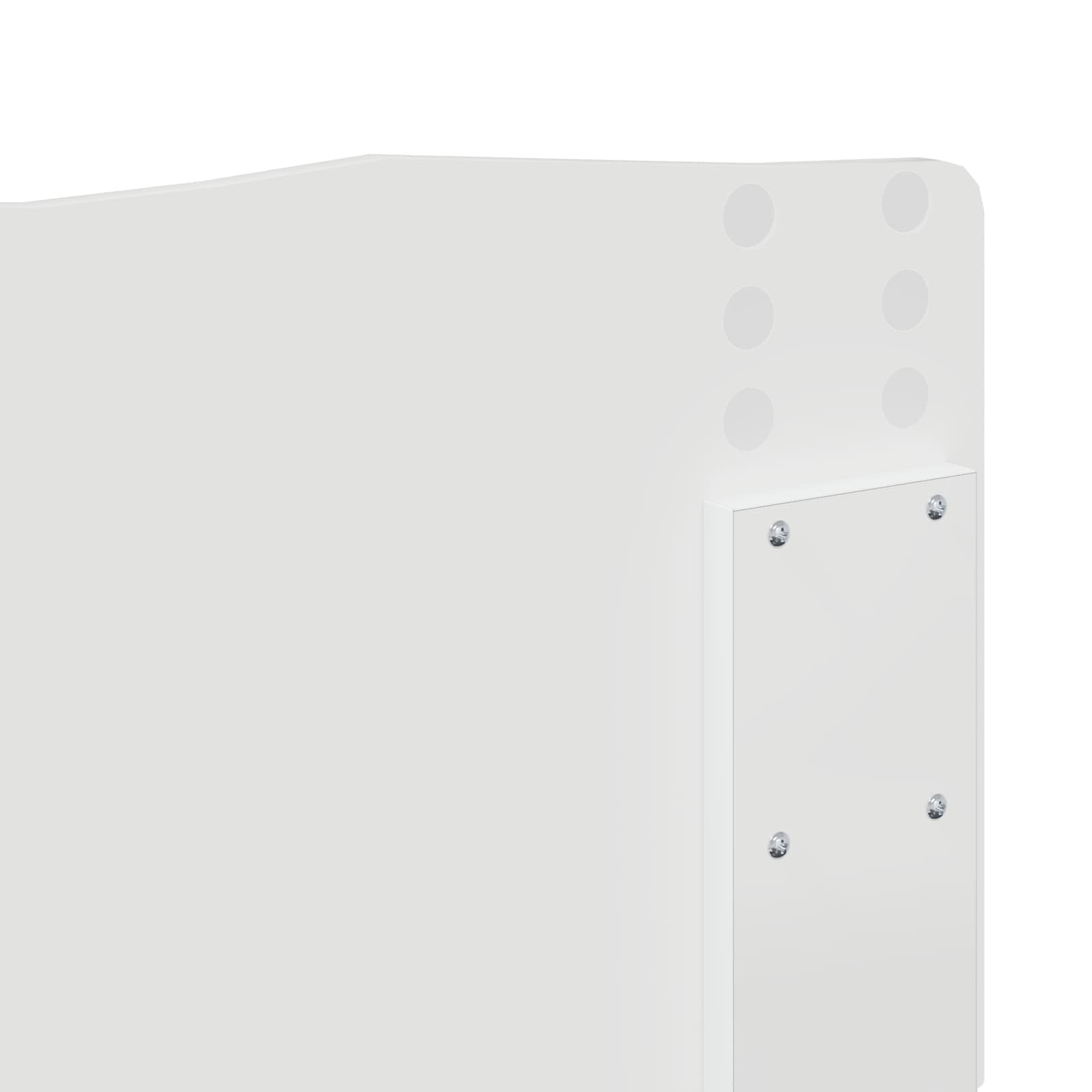 vidaXL Testiera Bianco Legno Multistrato, Testata Rettangolare Elegante, Arredo Camera alla Moda, Design Resistente e Moderno, Estetica Minimalista
