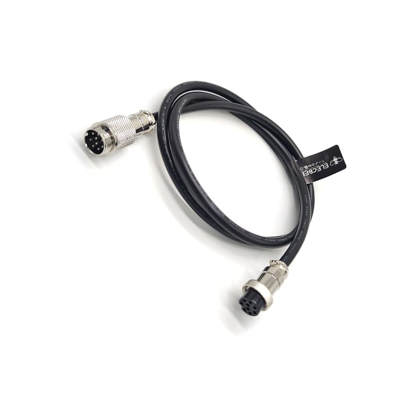 Elecbee 10 szt. GX16 złącze lotnicze 9-pinowe proste męskie do prostego żeńskiego typu butt-joint z 1M Cable Butt-Joint Type IP55 wodoodporne do okablowania przemysłowego i elektronicznego