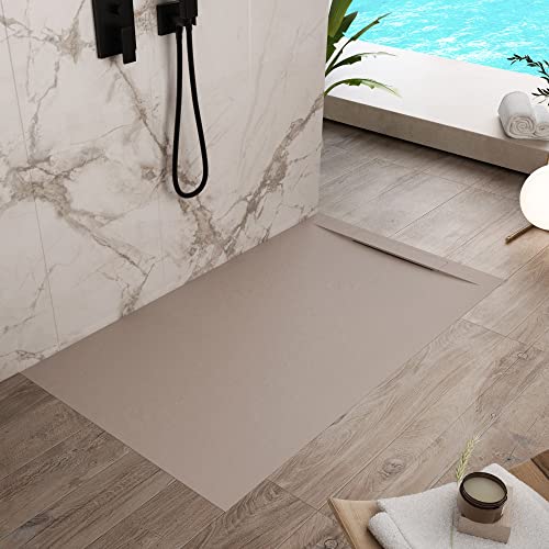 Olimpo Docce - Piatto Doccia In Marmoresina Sabbia Effetto Pietra Cemento Vincent - 90X130 - 3