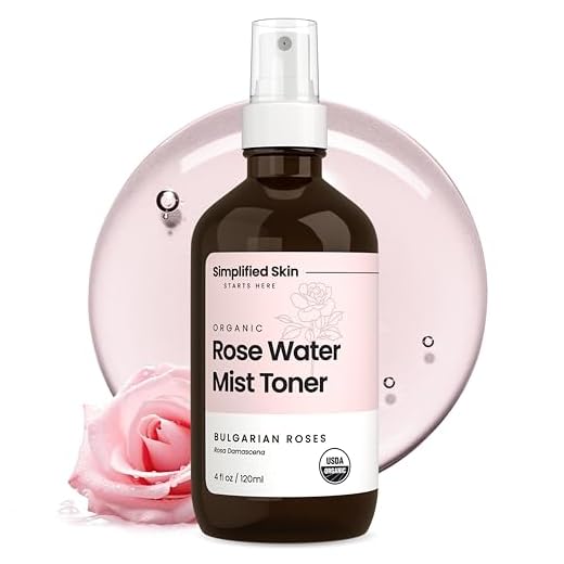 Rose Water Spray for Face & Hair - 100% Natural Organic Face Toner - Alcohol-Free Makeup Remover - Anti-Aging Self Care Beauty Mist - Face Care - Hydrating Rosewater by Simplified Skin (4 oz) - 1 Pack