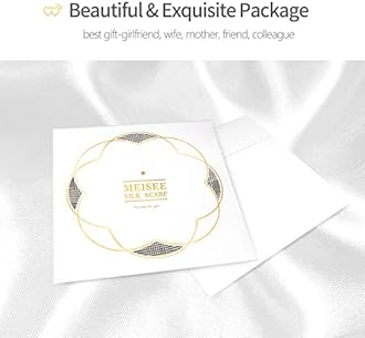 MEISEE Mulberry Silk Scarfs Women Small Square Scarf 21" x 21" Breathable Lightweight Neckerchief Headscarf