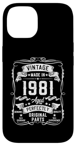 44th Birthday Gifts for Men 44yr 44 Years Old Vintage 1981 X}zP[X iPhone 14 p