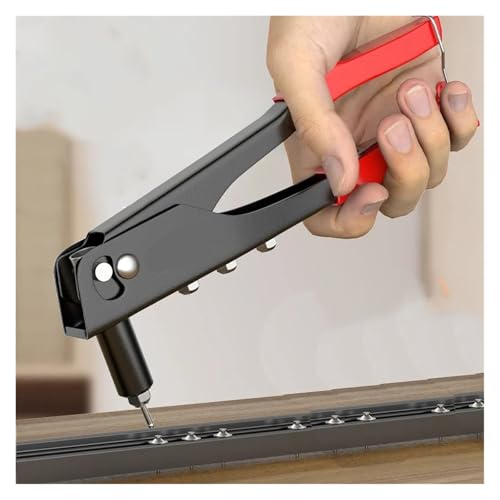 Pistolet à rivets robuste avec assortiment de rivets pop bleu