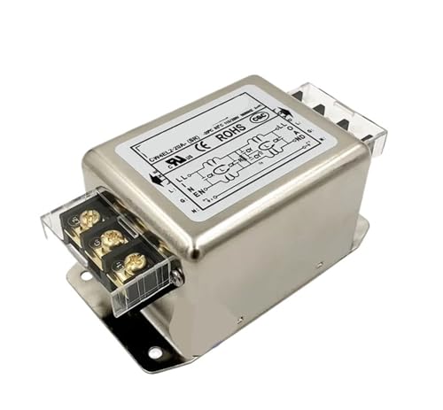 Filtro monofásico 220V CW4EL2 de 20A con bloque de terminales