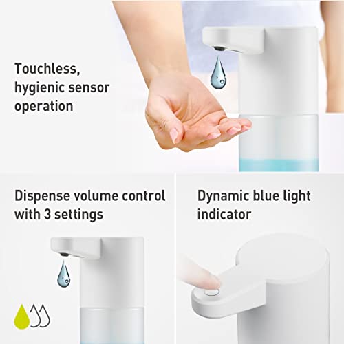 Image of EKO Touchless Automatic Soap Dispenser for Kitchen Sink and Bathroom, Liquid Hand and Dish Soap Dispenser, 10.5 fl oz