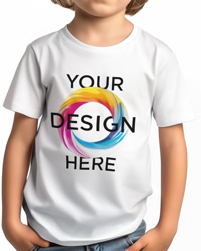 Panorama Camiseta Personalizada para Niños y Niñas Color Blanco - Unisex 100% Algodón - Regalo Comunión Personalizado - Manga Corta