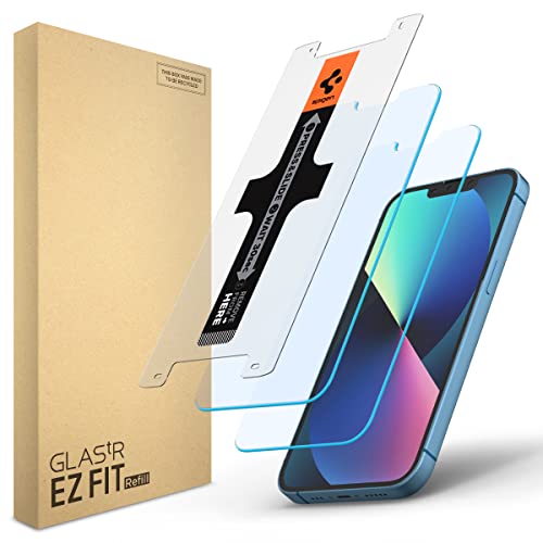 Spigen Tempered Glass Screen Protector Refills [GlasTR EZ FIT Refills] designed for iPhone 13 Mini - 2 Pack