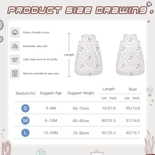 Kigai Halloween Boo Baby Sleep Sack Wearable Blanket Sleeping Bag 2-Way Zipper Soft Swaddle Transition Sack — view 2