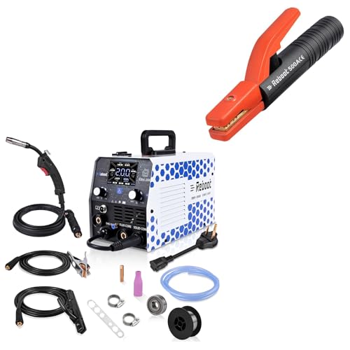 Image of Reboot 200Amp MIG Welder 120V 240V 5 in 1 Welding Machine with Welding Electrode Holder 500AMP