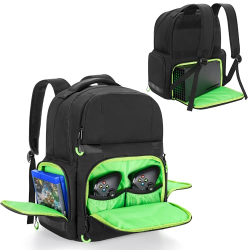 Sac à dos Xbox Series X/S antichoc avec compartiments séparés casque manettes