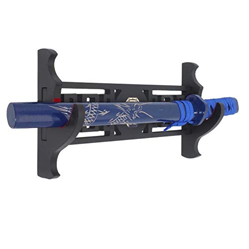 Eforlife Padded Sword Wall Mount Katana Stand Samurai Sword Holder Display Rack Chinese Bagua Style (1-Tier)