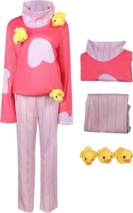 Yulefly Lucifer Costume Hazbin Hotel Cosplay Lucifer Pyjamas Ducks Sleepwear Halloween Carnival S