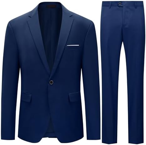 Allthemen Suit Men's Suits Slim Fit 2-Piece Business Men's Suit J...