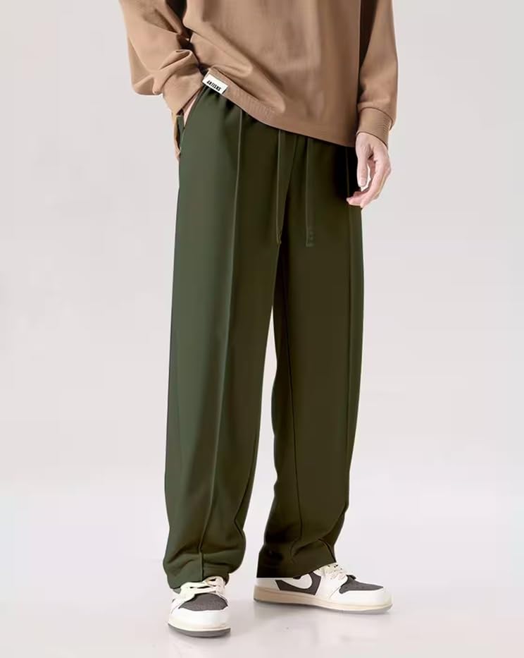 Image of NoseQueen Men's Cargo Trousers | Stretchable Formal Men Trousers | Polycotton Knitted Fabric Pant for Man | Stylish Slim Fit Men's Trouser for Men