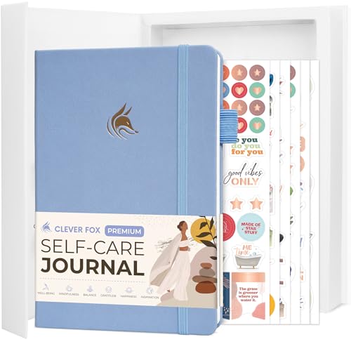 Journal de développement personnel Clever Fox pour surmonter l'anxiété des femmes