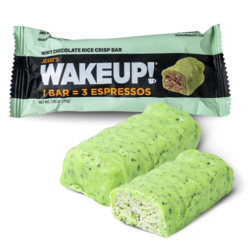 Image of WAKE UP! Mint Chocolate Caffeinated Bars, 3 Espressos, 4 Pack (24 Bars)