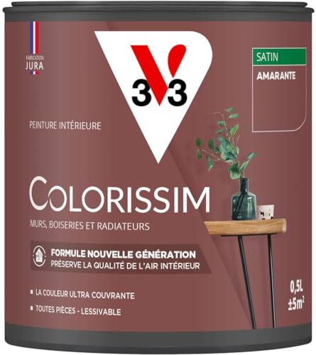 V33 Peinture multi-supports Colorissim® Amarante satin 0,5L