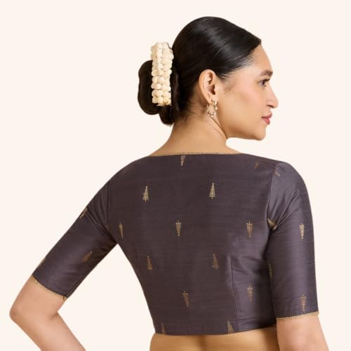 Image of Studio Shringaar Women's Handloom Cotton Silk Readymade Saree Blouse with Underarm Sweat Pads (Pack of 14 Pads)
