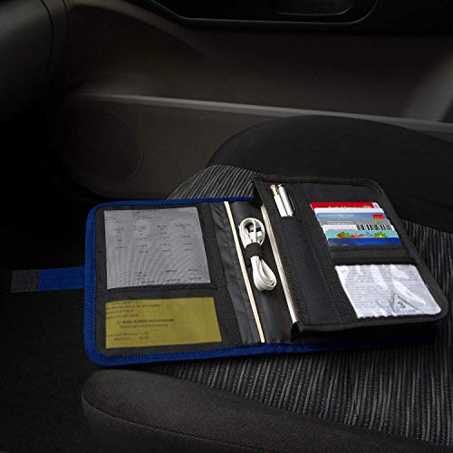 Organizador para guantera portátil azul miniatura 5