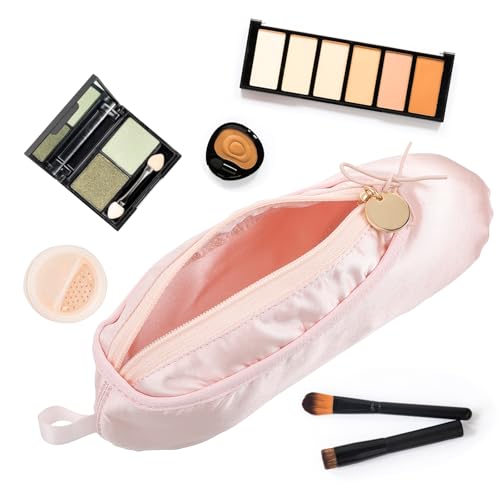 Ballet Shoe Makeup Bag,Ballerina Slipper Make up Pouch Bag,pink Portable Bow Make up Bags Small Cosmetic Bag Mini Makeup Bag Dance Bag for Girls