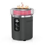 Ninja |Fireside360™ | Outdoor Heater & Fire Pit | 3 Modes: Flame, Heat, Flame & Heat | Portable for Patio, Deck, Camping, Beach | Easy Control Flames & Heat | Push to Start Ignition | Black | OF101AMZ