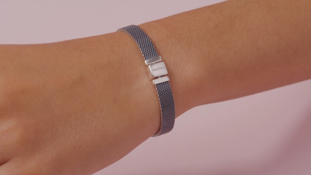アクセサリー Pandora Reflexions Mesh Bracelet Watch Pandora Jewelry Reflexions Mesh Sterling Silver Bracelet on