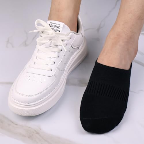 Mens No Show Socks 4 Pack Invisible Short Socks Low Cut Non-Slip Size 8-10/10-132
